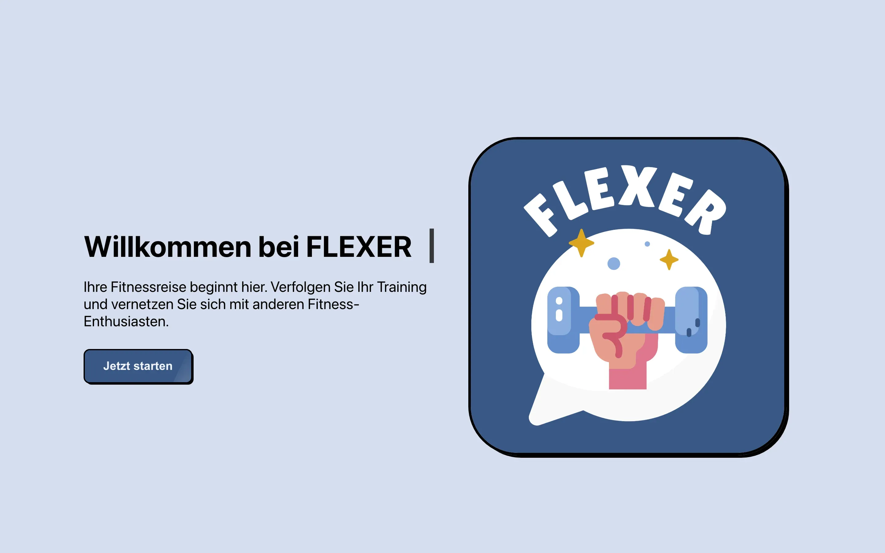 Flexer: Die Web-App, wie sie heute online ist im Browser
